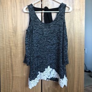 Black & White Bow Blouse